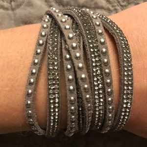Grey Wrap Bracelet